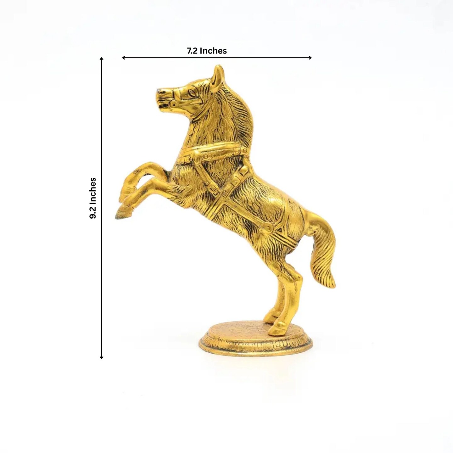 Decorative Horse Sculpture/Animal Figurine - 7.2" x 3" x 9.2"
