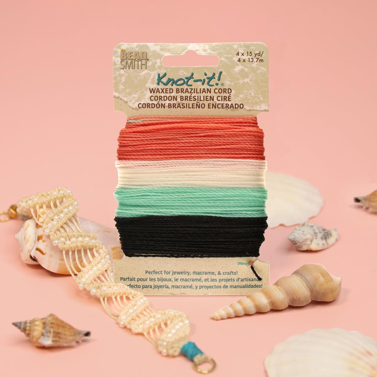 The Beadsmith Brazillian Waxed Cord Mix