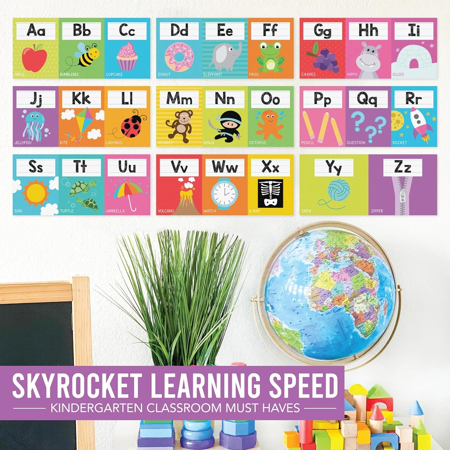 ABC Letters and Numbers Posters for Preschool and Kindergarten (Colorful Classic)