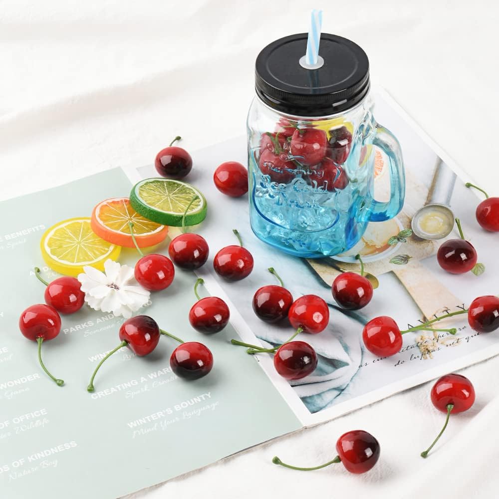 Artificial Cherry Fruit Fake Cherries