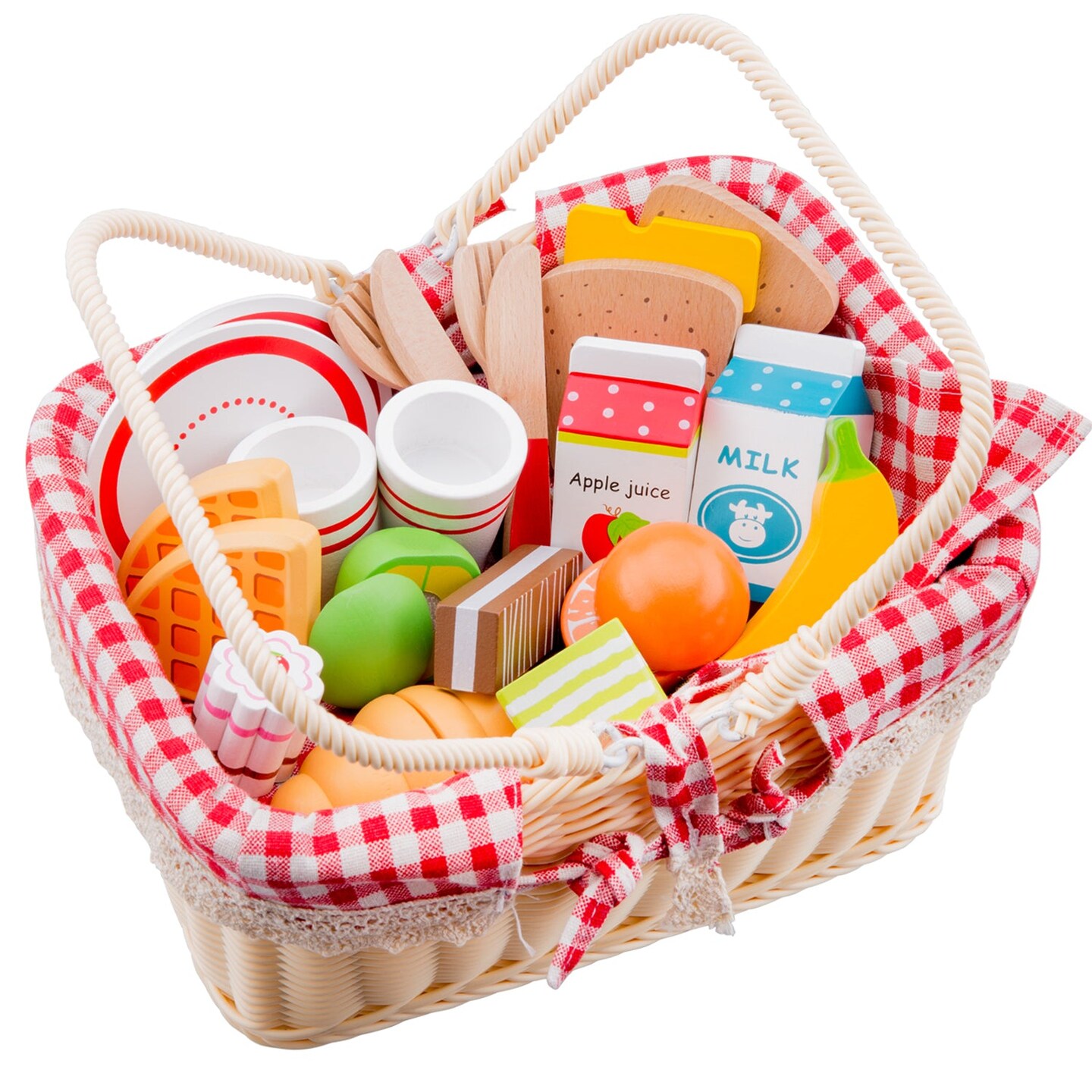 New Classic Toys Picnic Basket Set 27 pieces