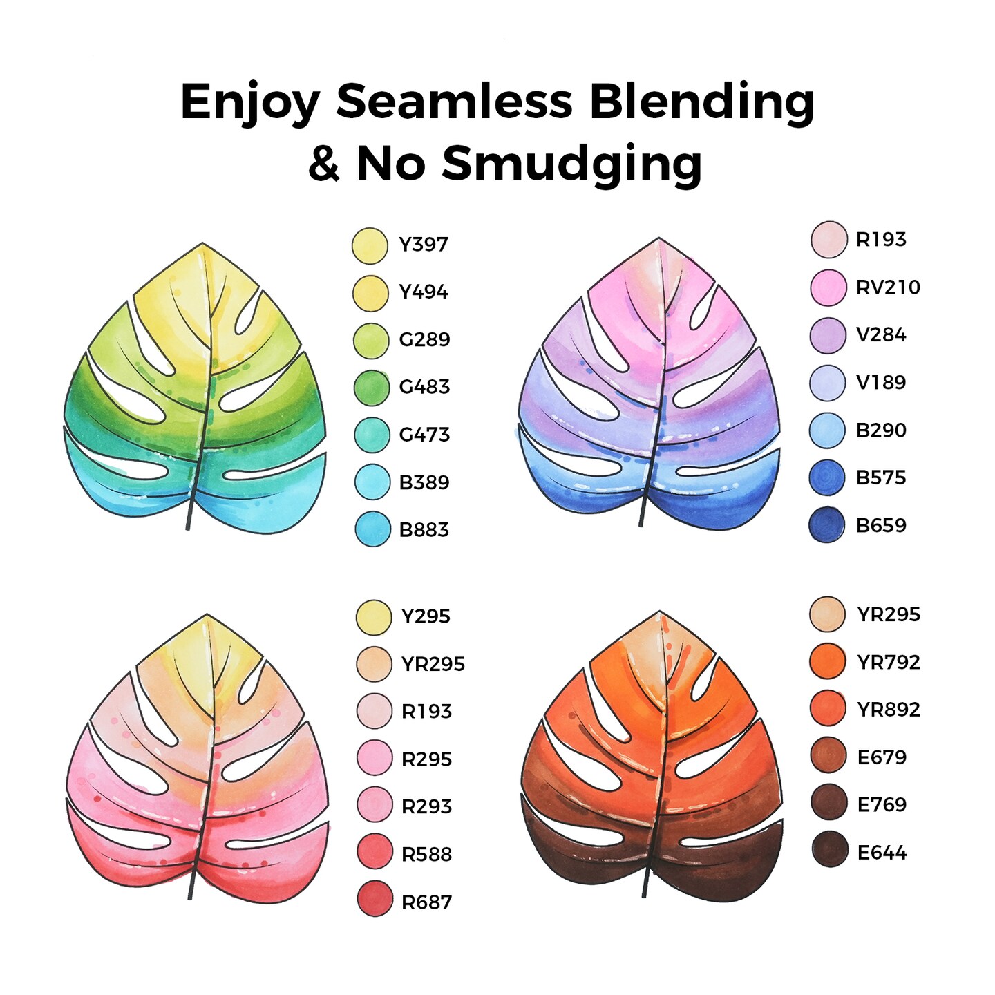 Ohuhu Oahu 120 Colors Alcohol-Based Markers - Dual Tip Chisel &#x26; Fine