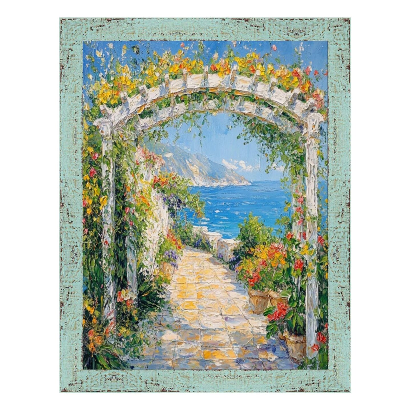 Slim Teal Seaspray Chabi Chic Farmhouse Barnwood Rustic Picture Frame 8x10 frame