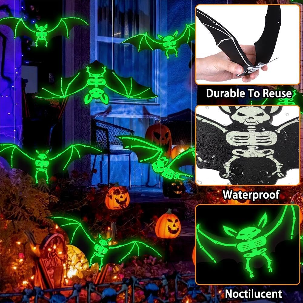 12PCS Halloween Hanging Bats Decorations