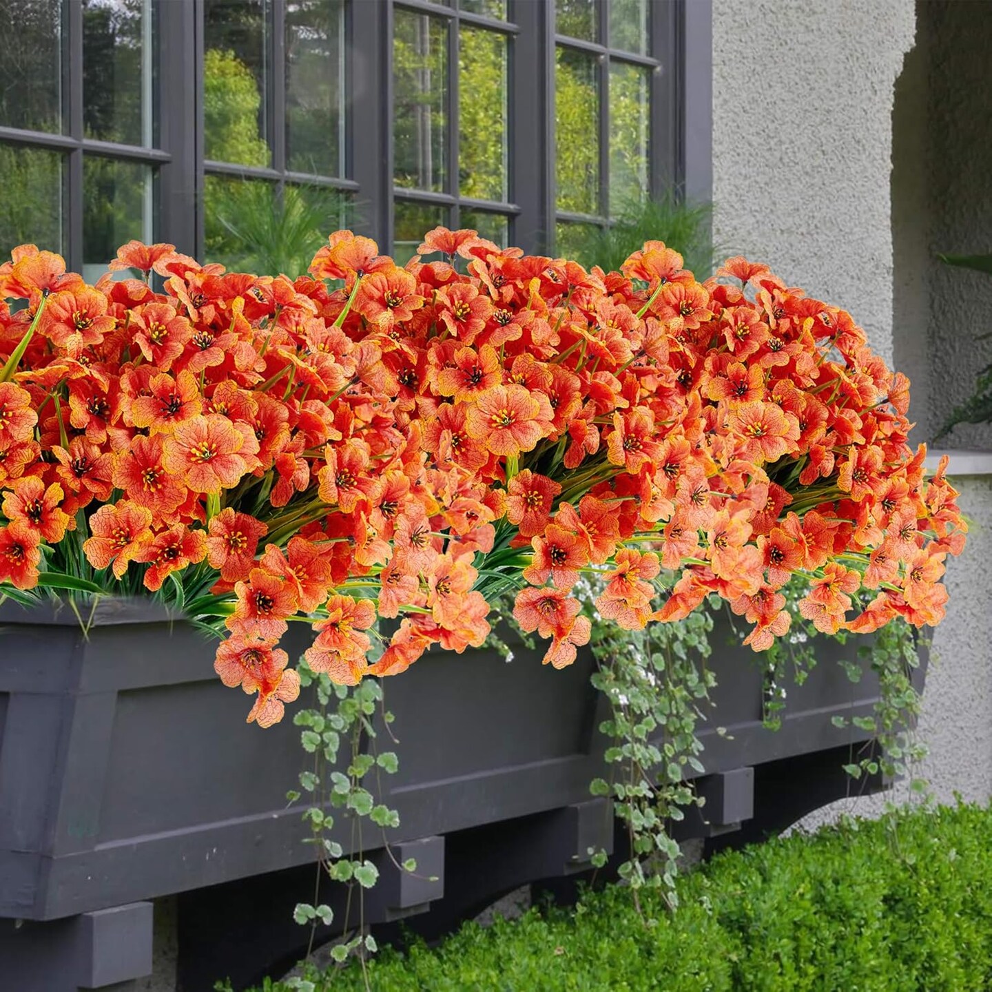 16 Bundles Orange Artificial Fall Flowers
