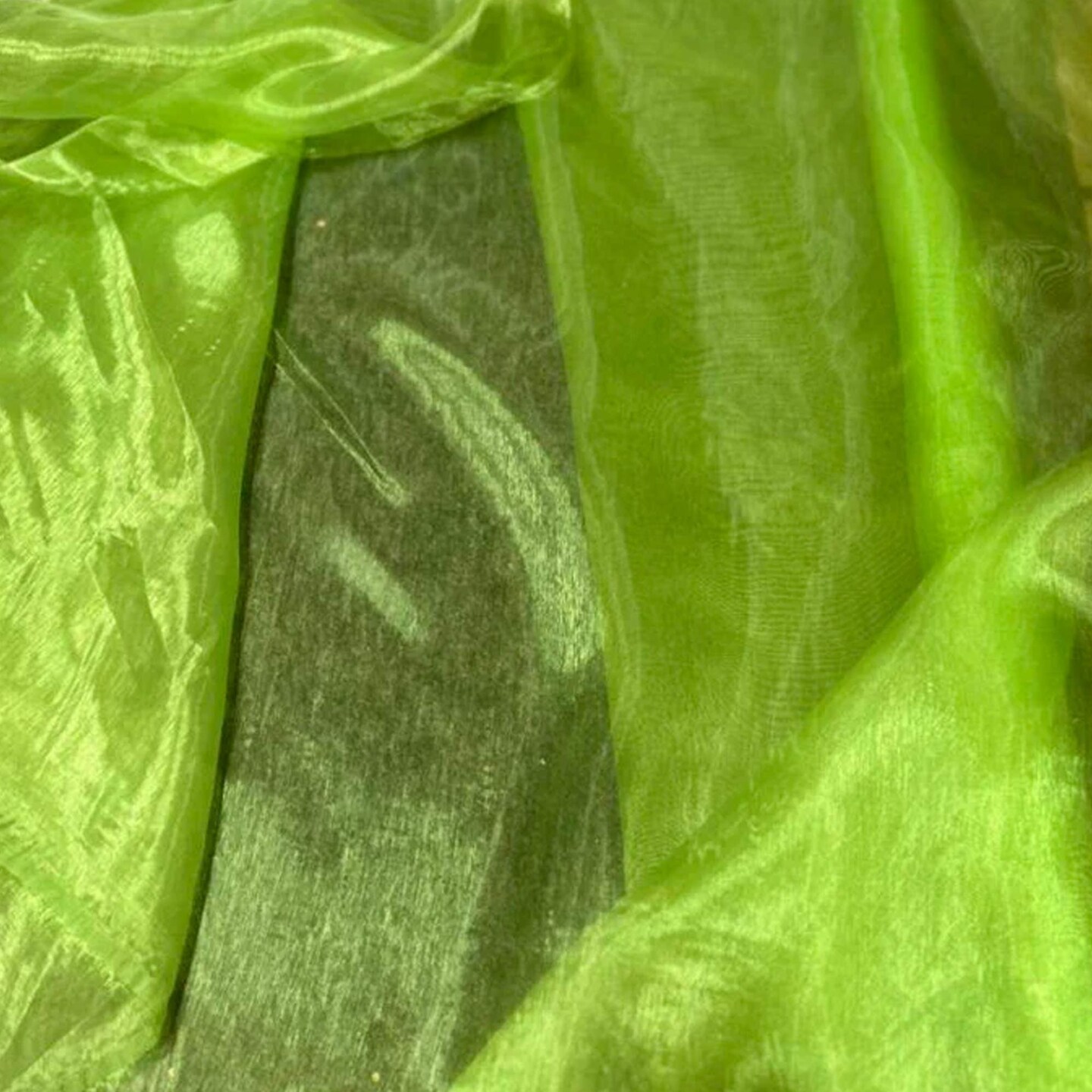 1 Yard Sheer Organza Fabric Crisp Lightweight Elegant Material for Decor Fashion Crafts