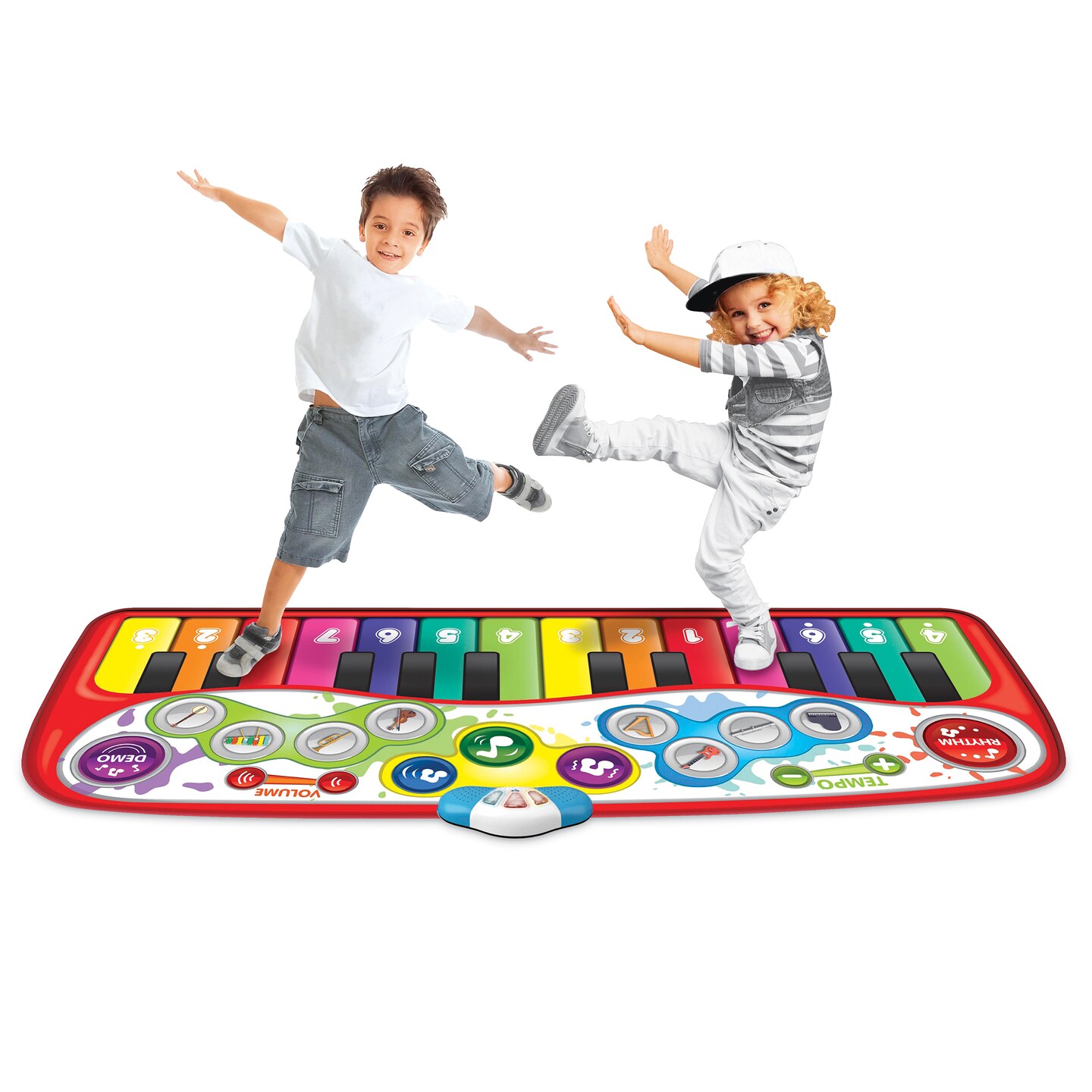 Collections Etc Winfun Step-to-Play 6-Foot Jumbo Piano with 25 Built-In Demo Songs