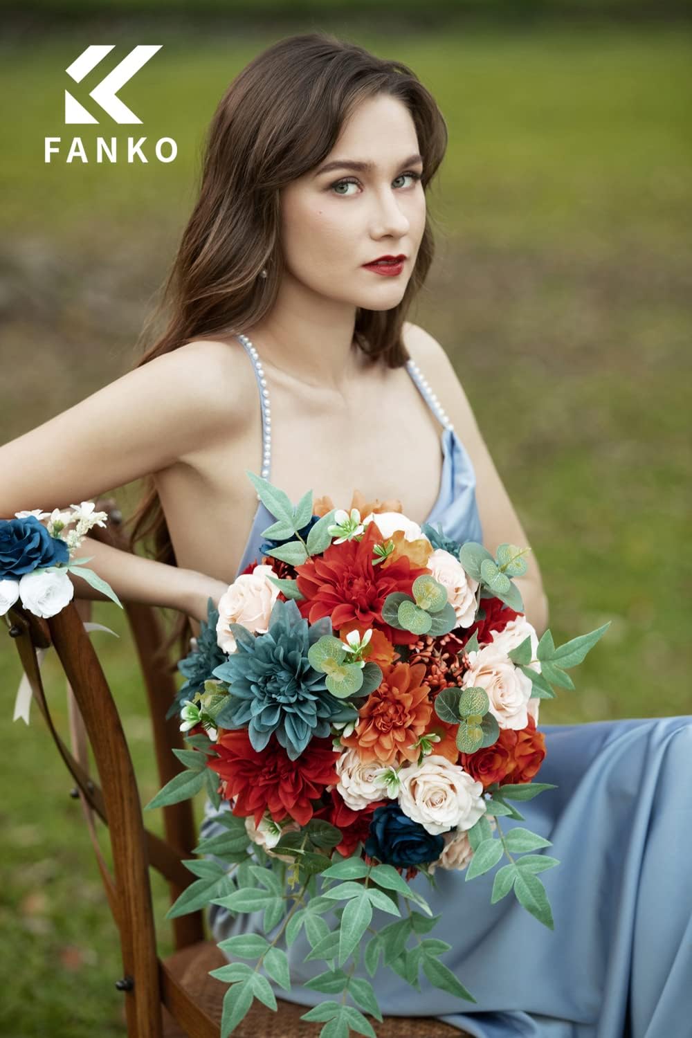 Rose Artificial Flowers Combo - Passionate Burnt Orange