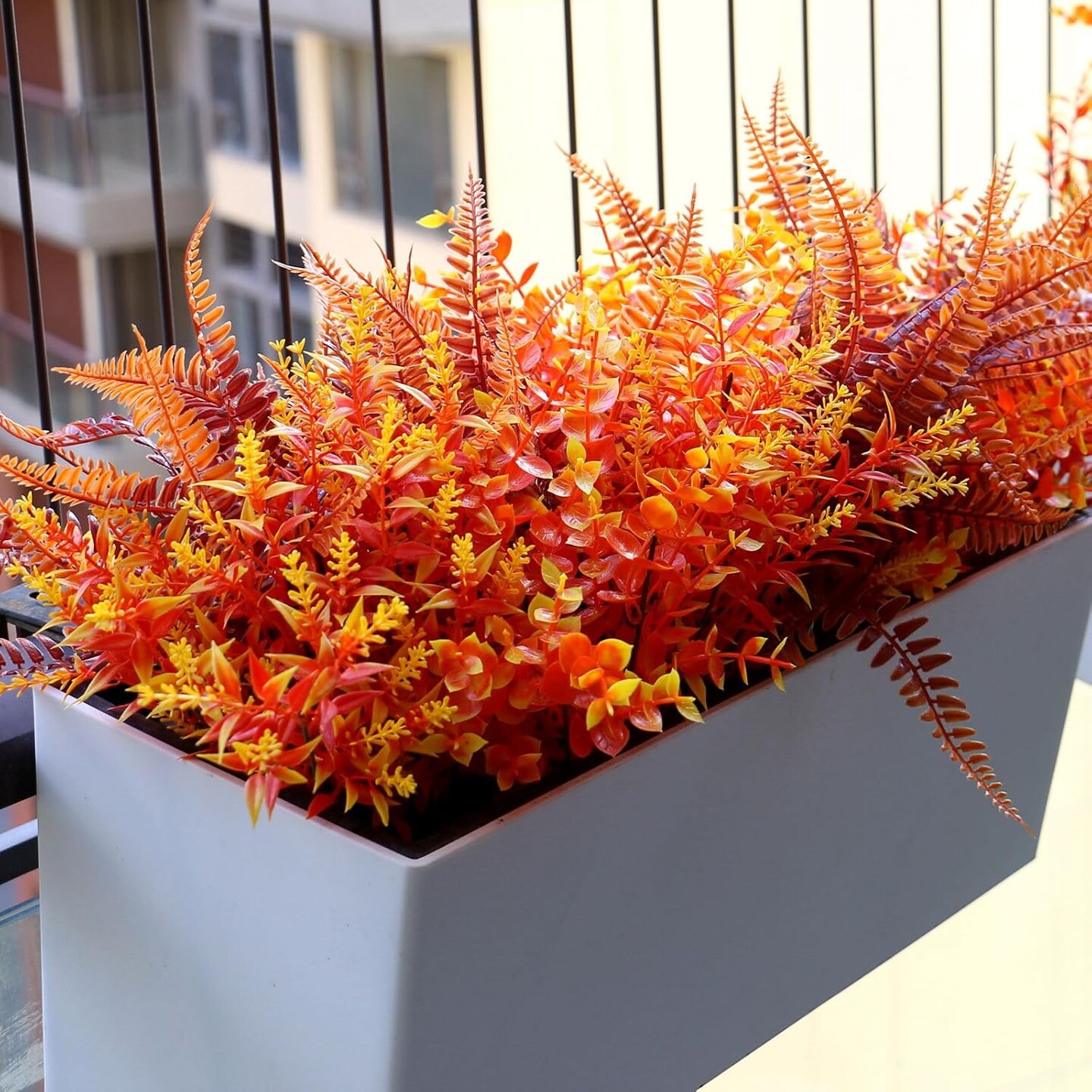 18PCS Artificial Fall Flowers Mums Plants