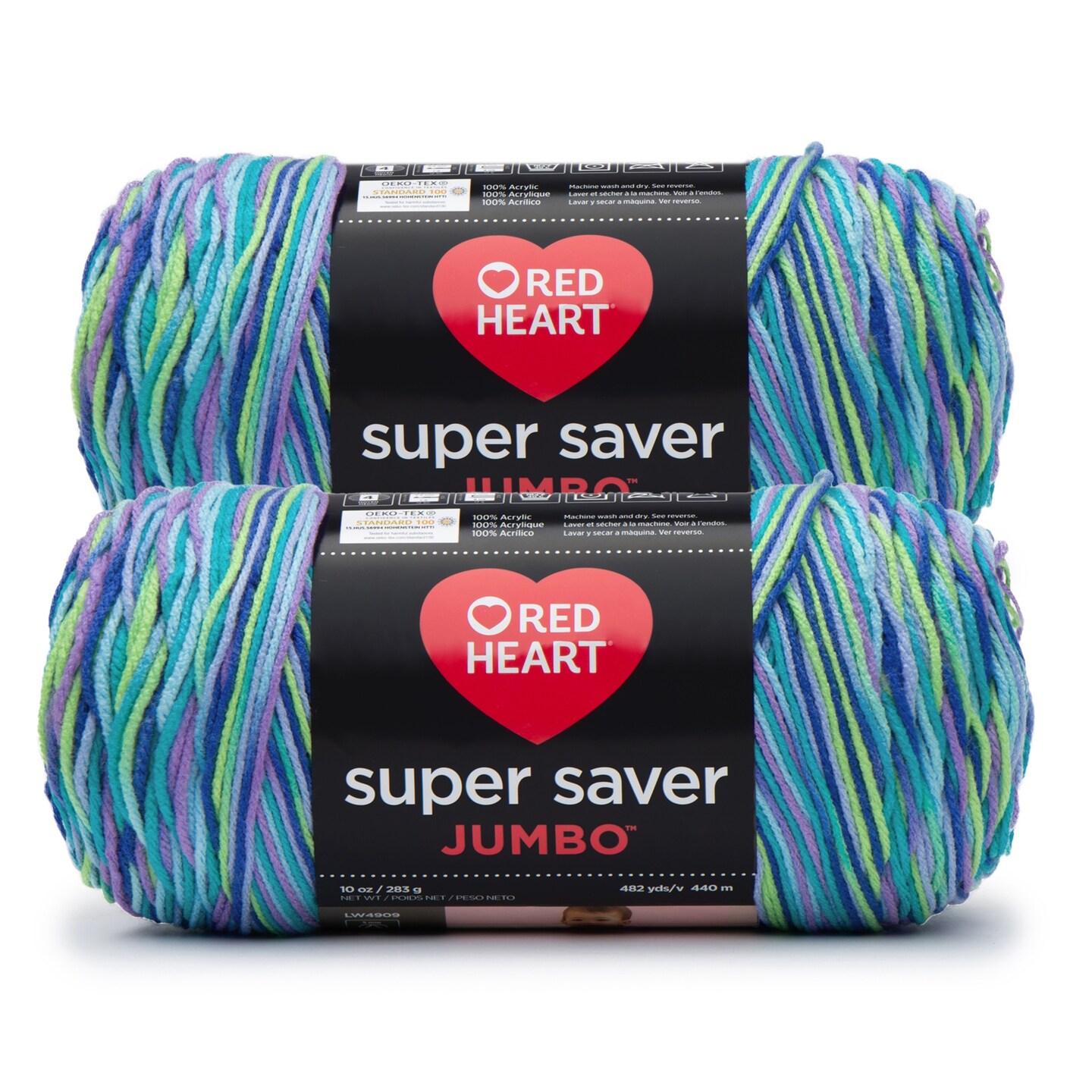Red Heart Super Saver Yarn 12 Pack-Wildflower