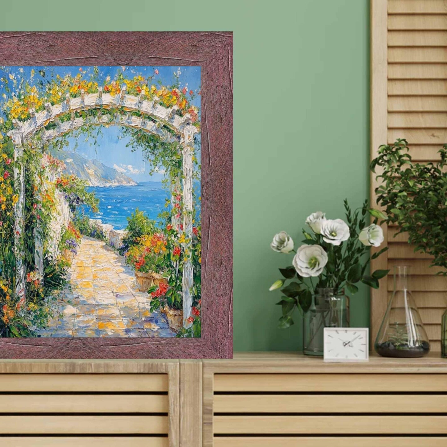 Drift Barnwood Hibiscus Rustic Picture Frame 27x40 frame