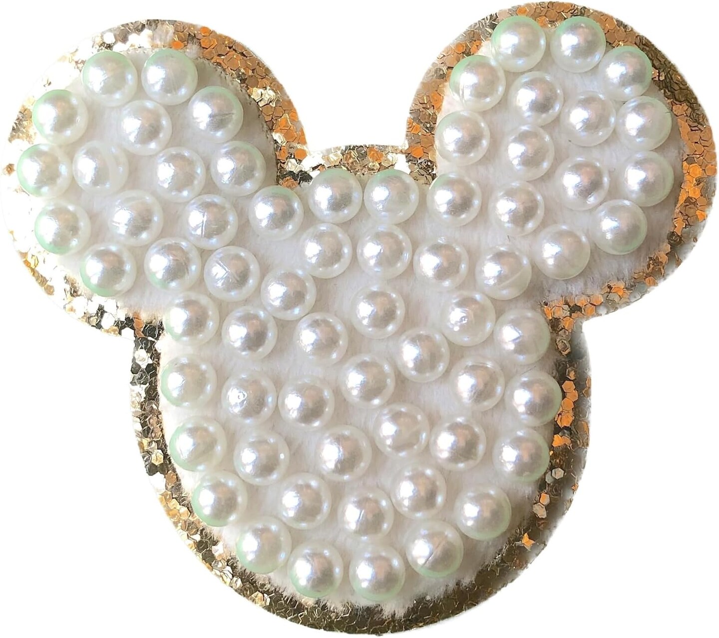 Ivory Pearl &#x26; White Letter Varsity Initial Patches