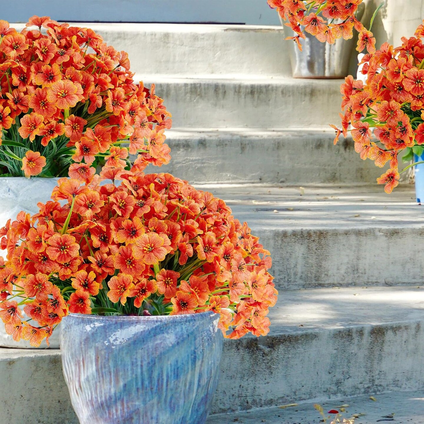 16 Bundles Orange Artificial Fall Flowers