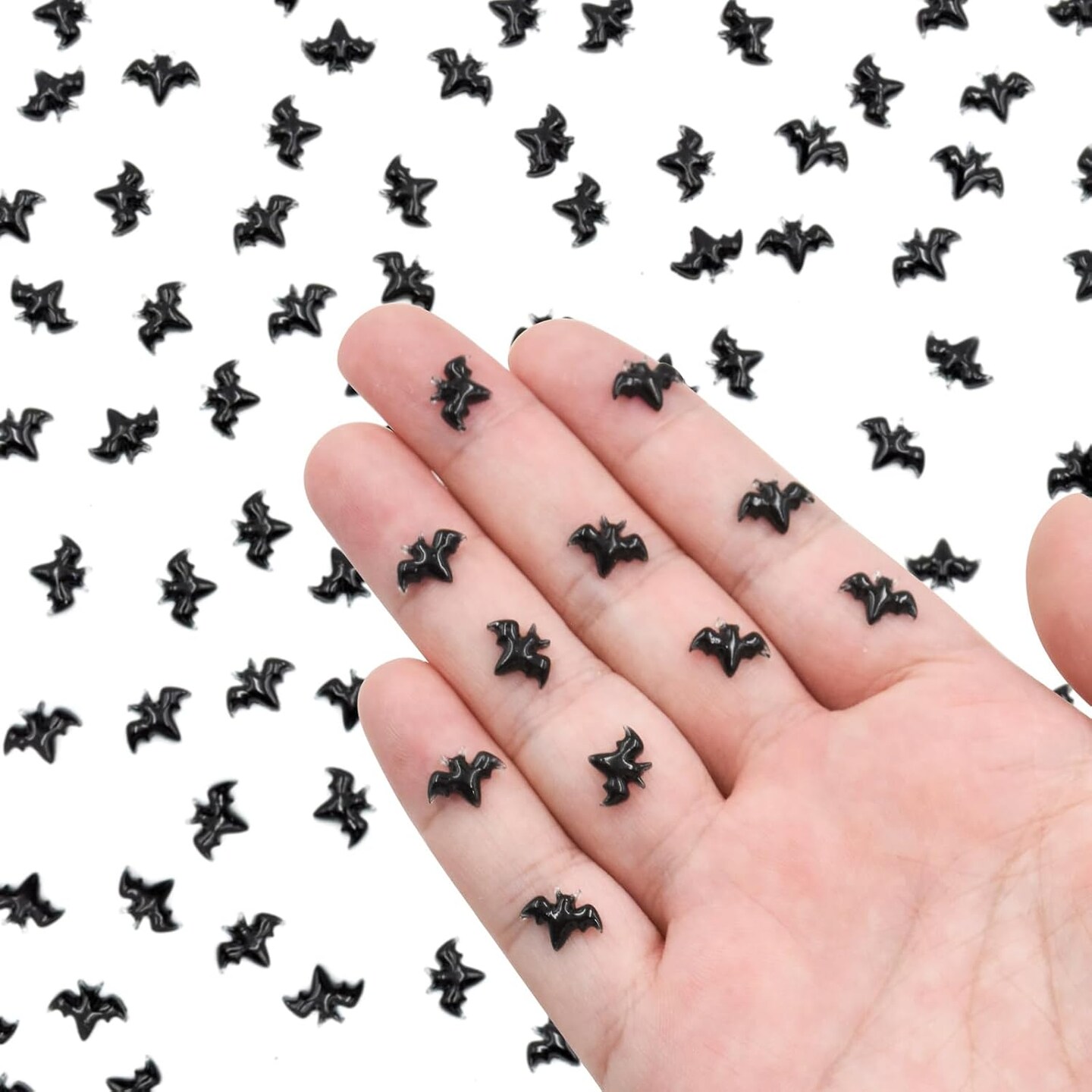 100PCS Halloween Miniature Bats Dollhouse