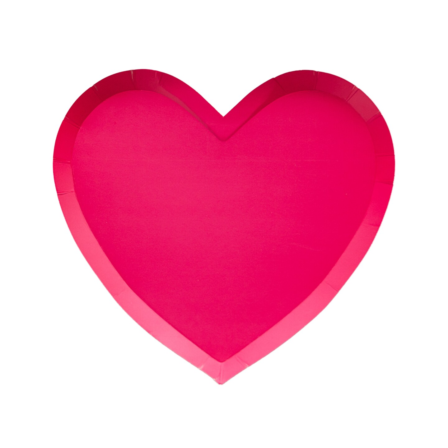 HAUTE PINK HEART SHAPED PLATES