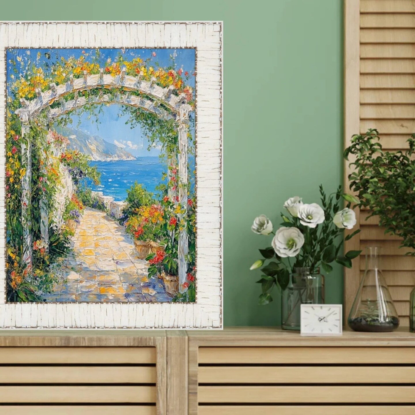 White Birch Wood Scoop Picture Frame 20x20 frame