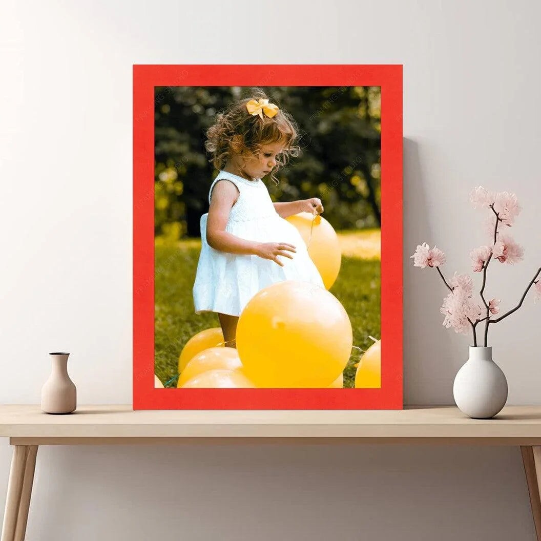 Modern 20X30 Red Picture Frame Gallery Wall Hanging