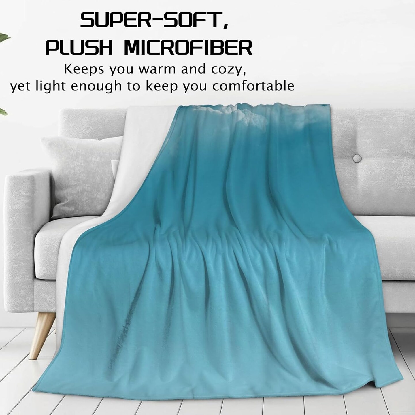 Gothic Blanket, Floral and Bat Halloween