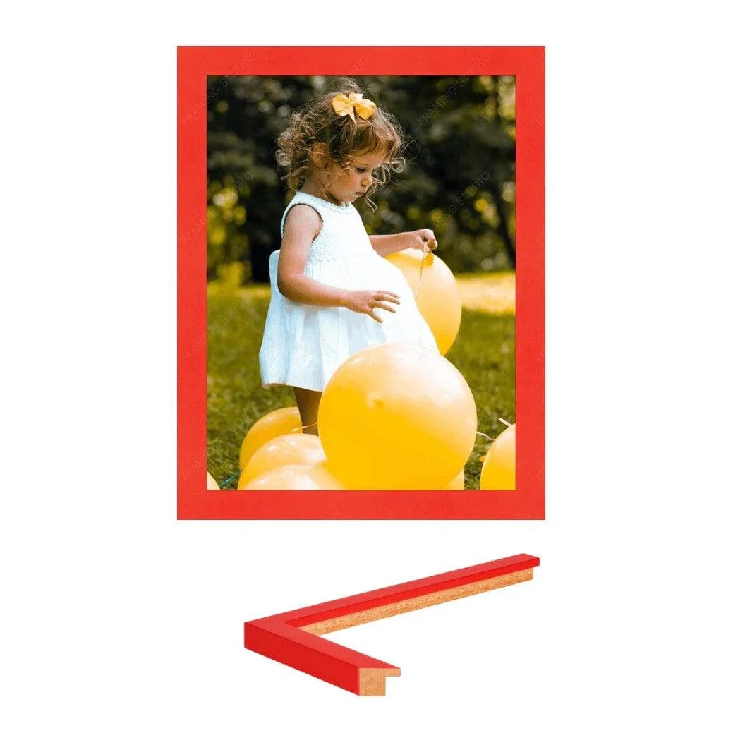 Modern 24X36 Red Picture Frame Gallery Wall Hanging