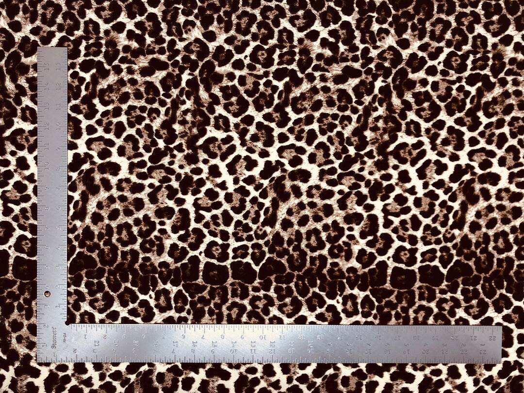 1 Yard Liverpool Knit Animal Print Fabric for Apparel, Costumes, Decor ...
