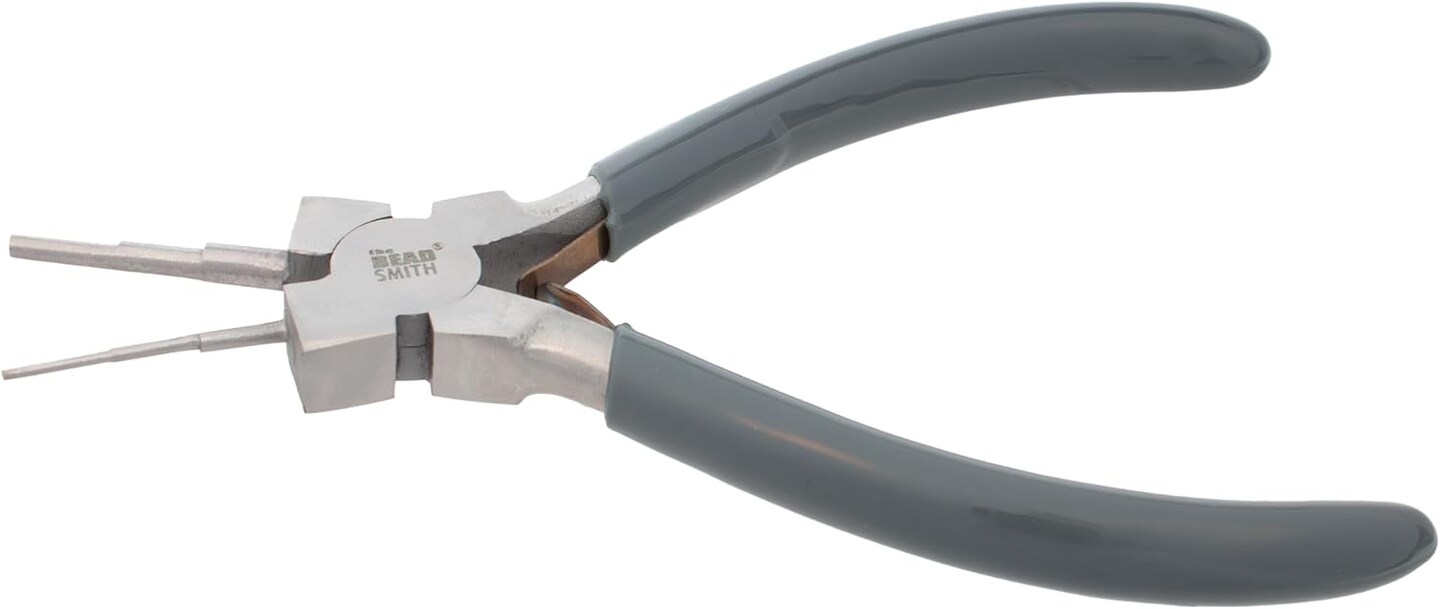 The Beadsmith Micro Wire Looping Pliers &#x2013;Loops &#x26; Jump Rings, Polished Steel Head &#x26; PVC Comfort Handle