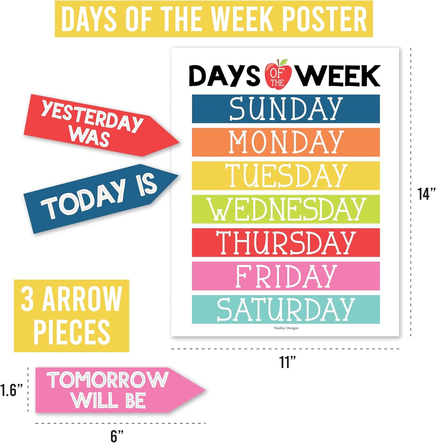 Colorful Classroom Calendar Set Bulletin Board Sets For Teachers