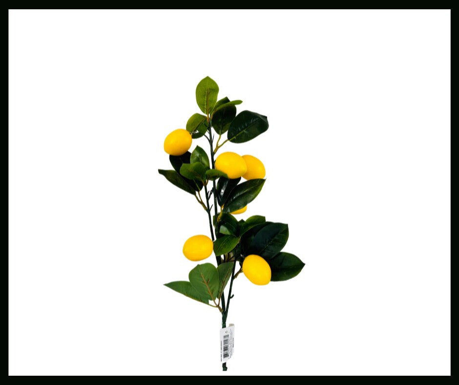 Vibrant 27&#x22; Artificial Lemon Stem for Bright and Refreshing Decor-169097