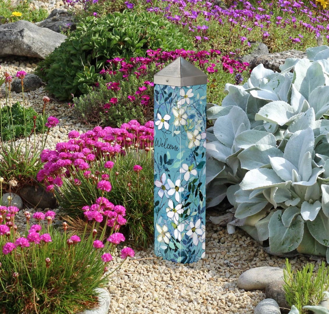 Jasmine Art Pole 20 Inches Tall Welcome