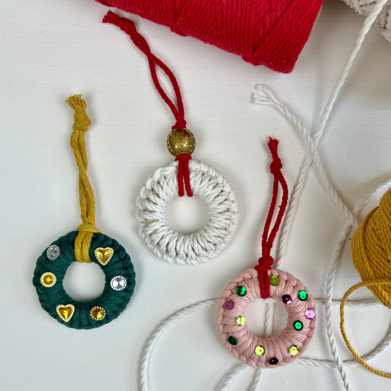 Kids Club: Macrame Wreath Ornament
