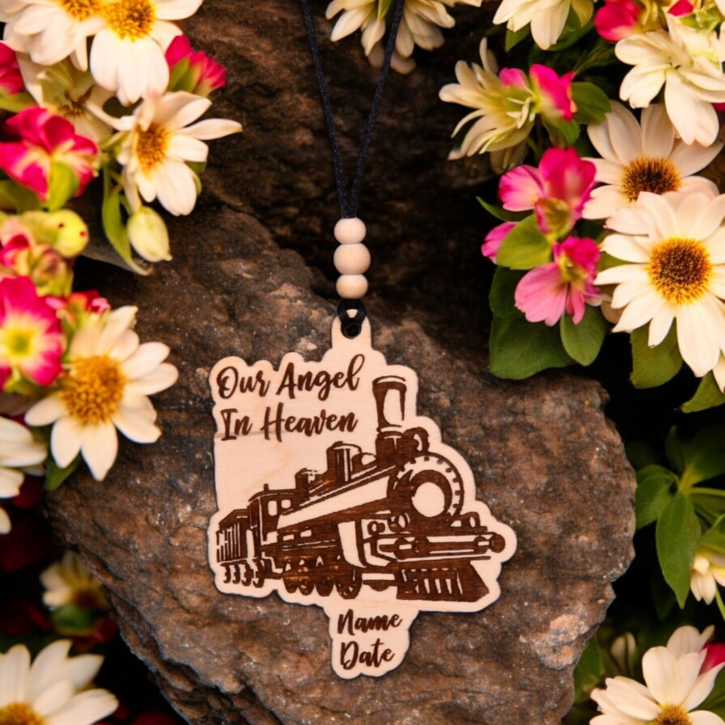 Train Christmas Ornament or Mirror Hanger (Train-002) product 2