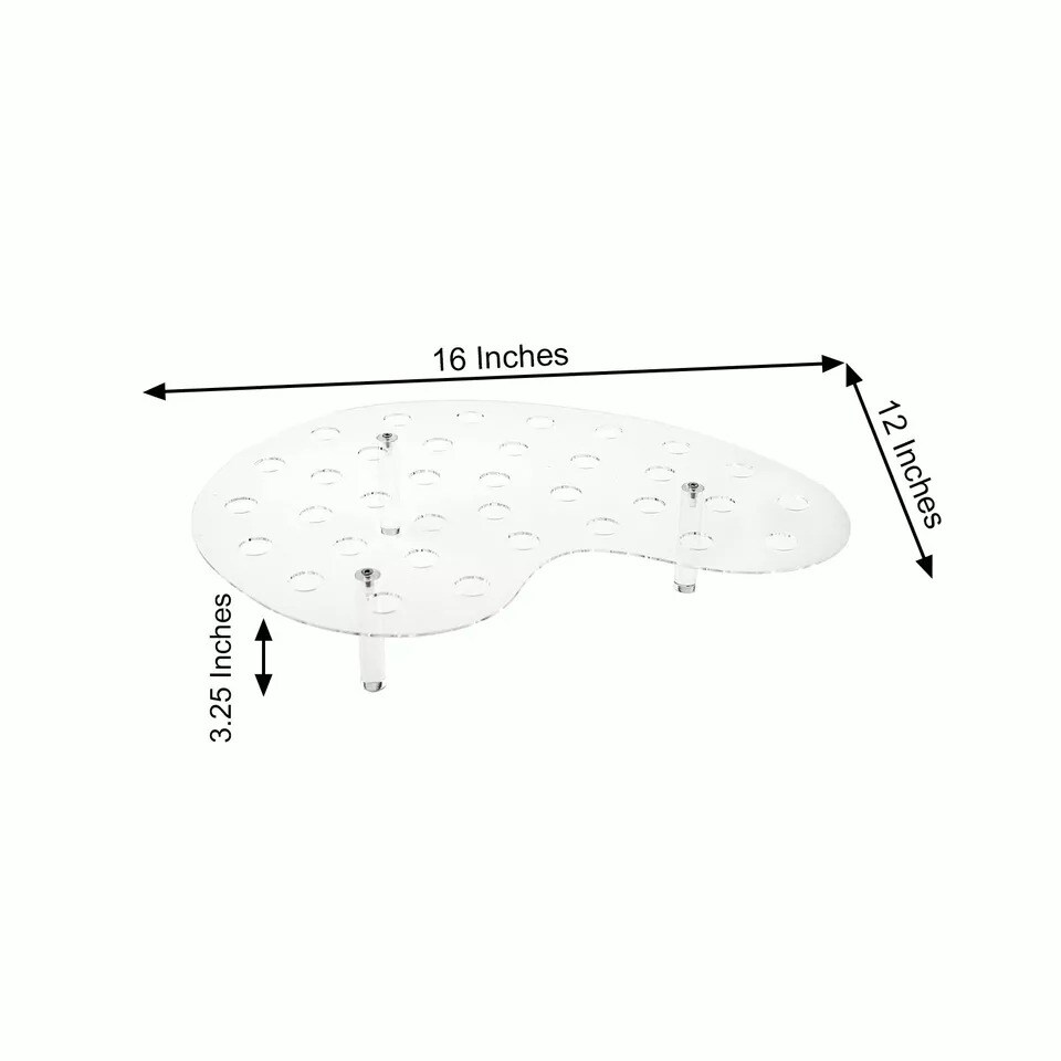 16&#x22; Clear Acrylic Mini Ice Cream Cone Holder Display Stand Party Decorations
