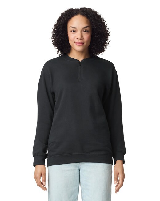 Gildan Unisex Softstyle Quarter Zip Sweatshirt Free Shipping, Size