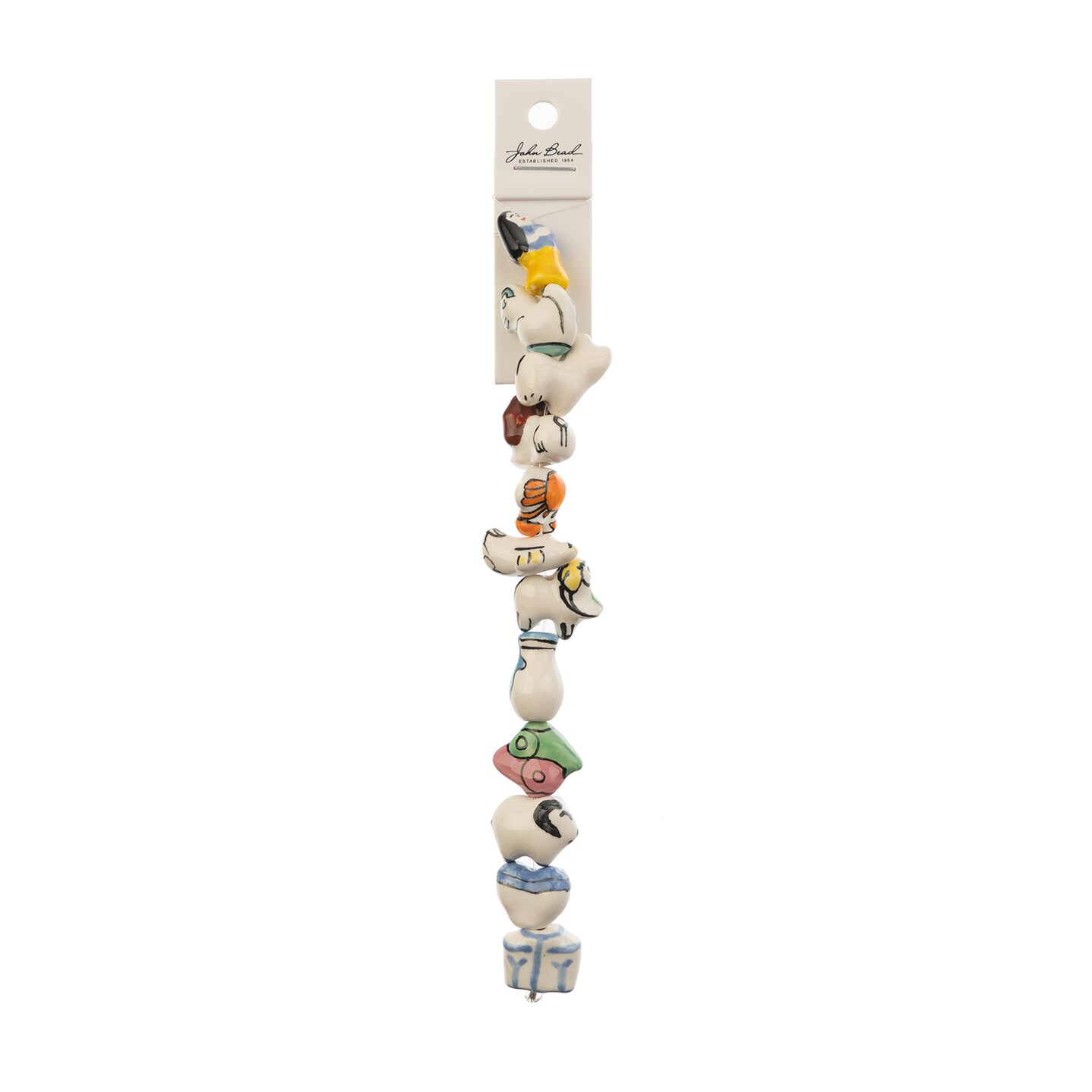 John Bead Multicolors Animals Ceramic Beads