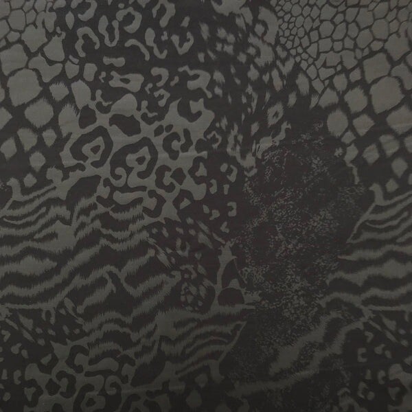 Jungle Patch Foil Printed Spandex Fabric