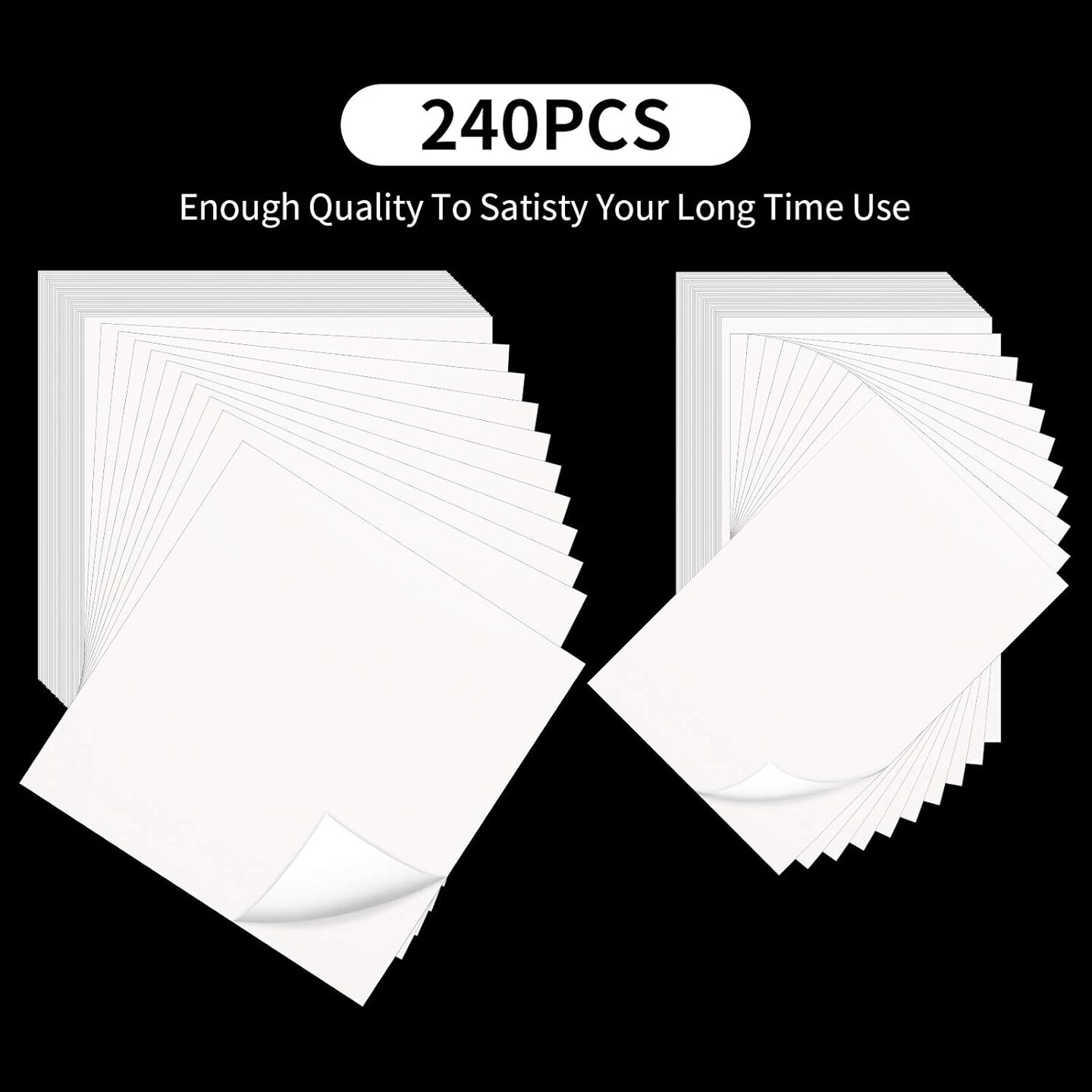240 Pieces Diamond Painting Release Paper Double Sided Release Paper Nonstick Cover Replacement for Diamond Painting Supplies, 2 Sizes, 6 x 4 Inch and 6 x 6 Inch