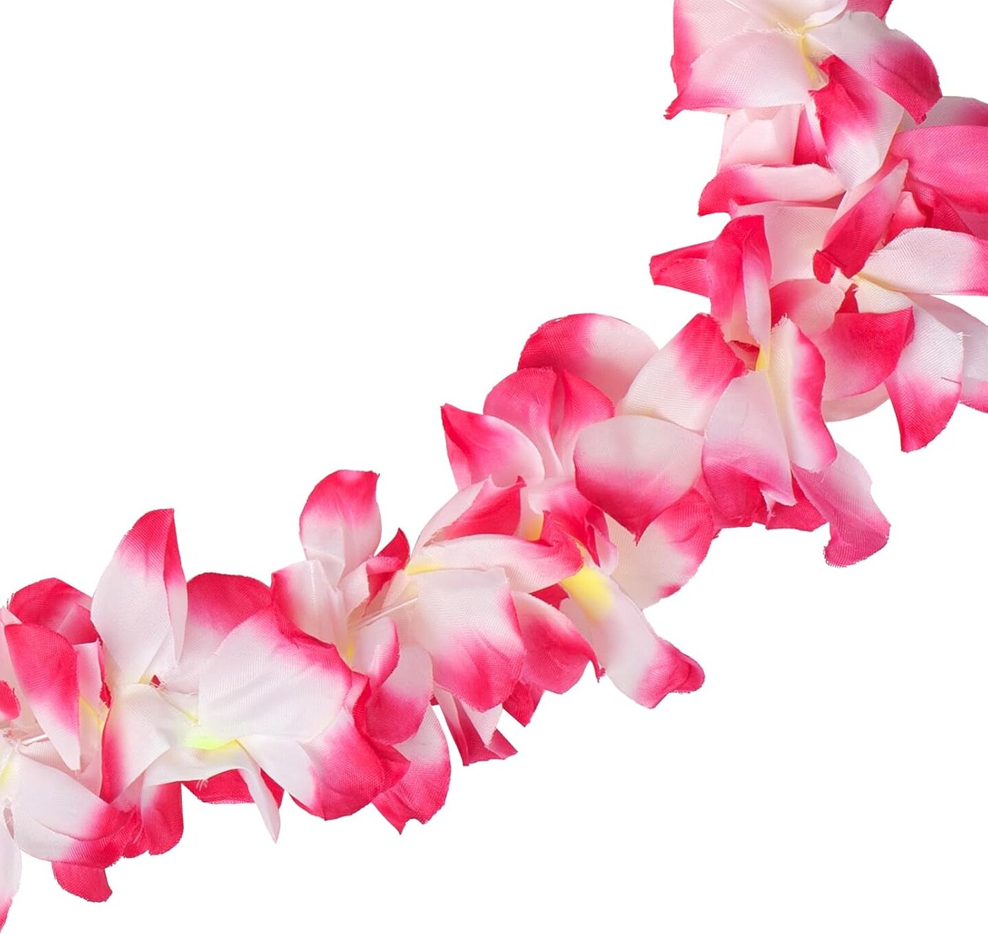Hawaiian Leis Luau Party Wreath Set - Flower Necklace Headband and Bracelets, Great for Beach Wedding Birthday Holiday Hawaii Theme Party Activity Graduation Decoration (Pink)