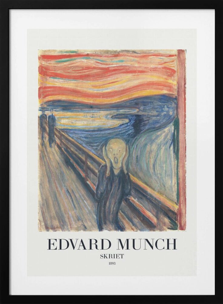 Skriet (The Scream) by Edvard Munch Framed Art