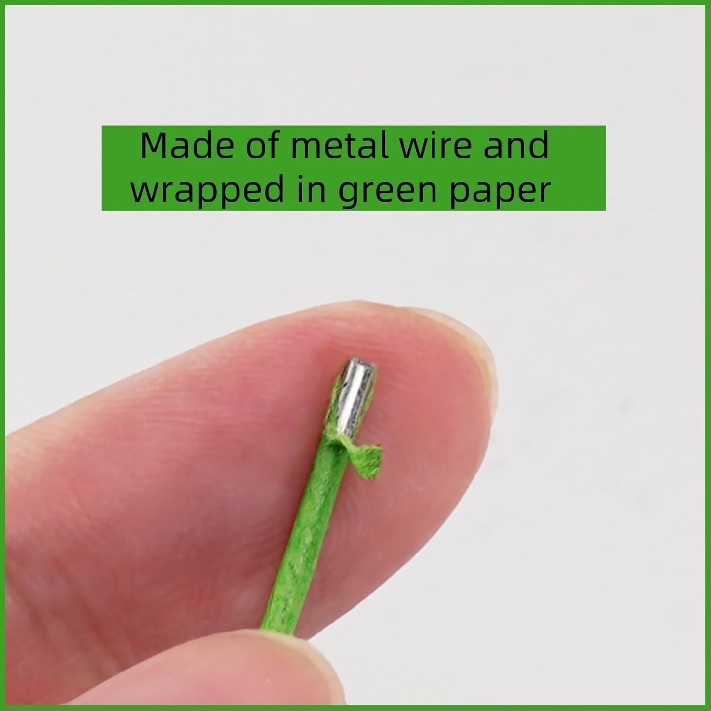 16 Gauge Floral Wire Stems Flower Florist Floral Stem Wire for Bouquet Craft,50Pcs Green 16 Gauge