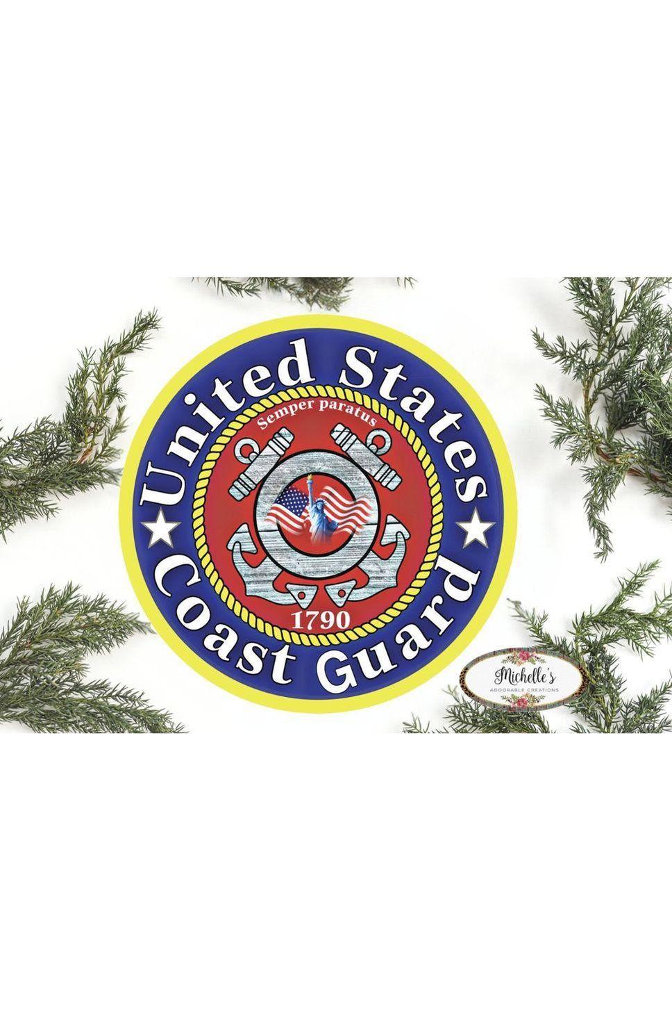 United States Coast Guard Support Sign