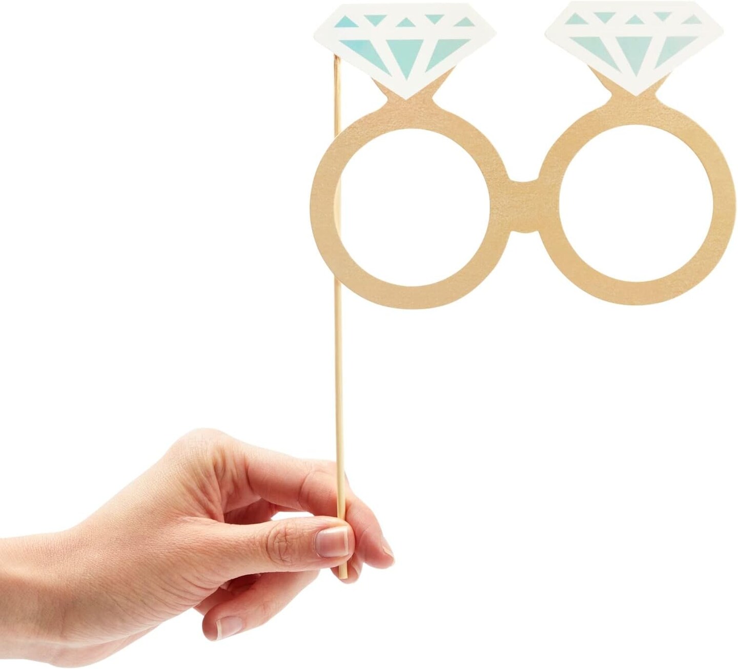 72 Pieces Wedding Photo Booth Props for Bridal Shower, Bachelorette Party, Photobooth Selfies, with Sticks and Stickers