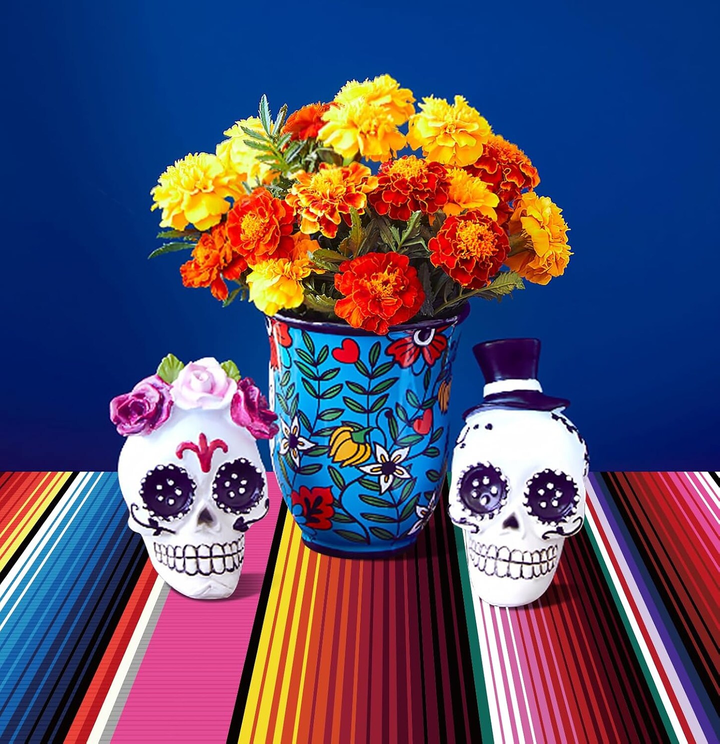 2-Pack Mexican Serape Tablecloth 54x108in – Disposable Plastic Cinco de Mayo & Fiesta Party Decor