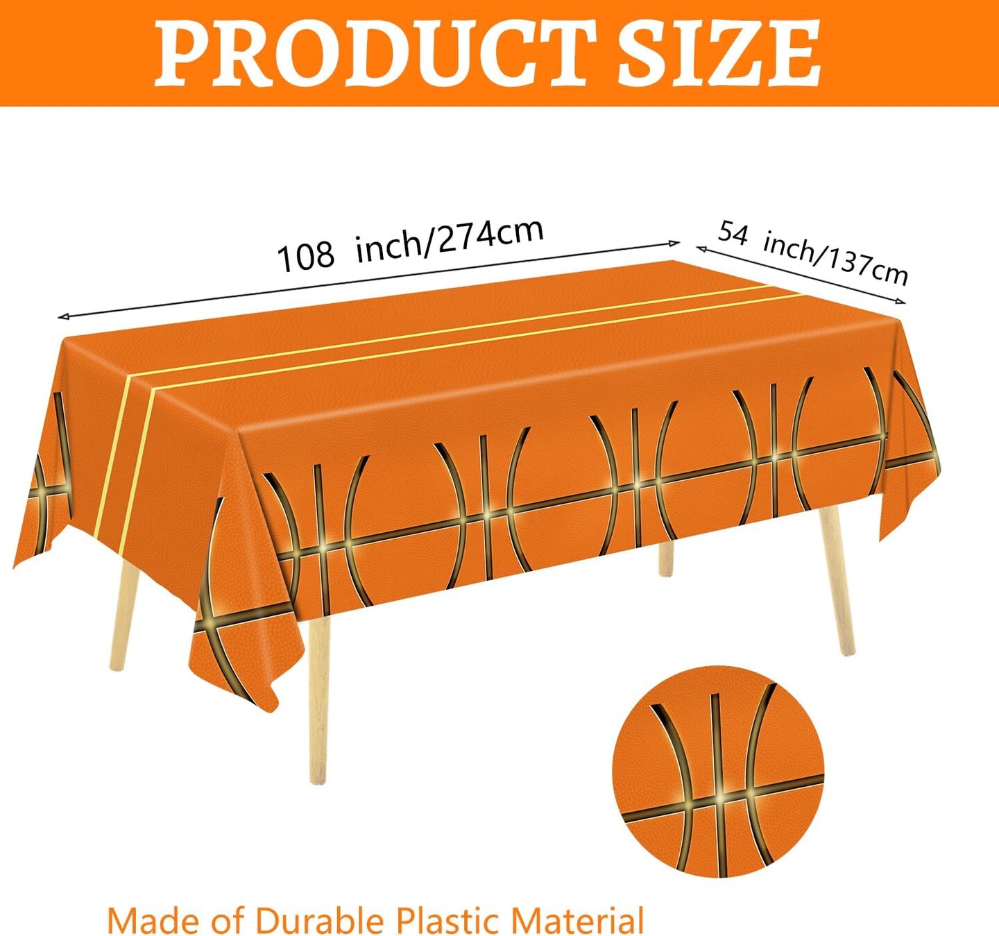 178 Pcs Basketball Theme Birthday Party Decorations Basketball Party Supplies Set Include Plates, Napkin, Cup, Fork, Knives, Spoon, Tablecloth, Banner for Kids and Adults, Serves 24 Guests