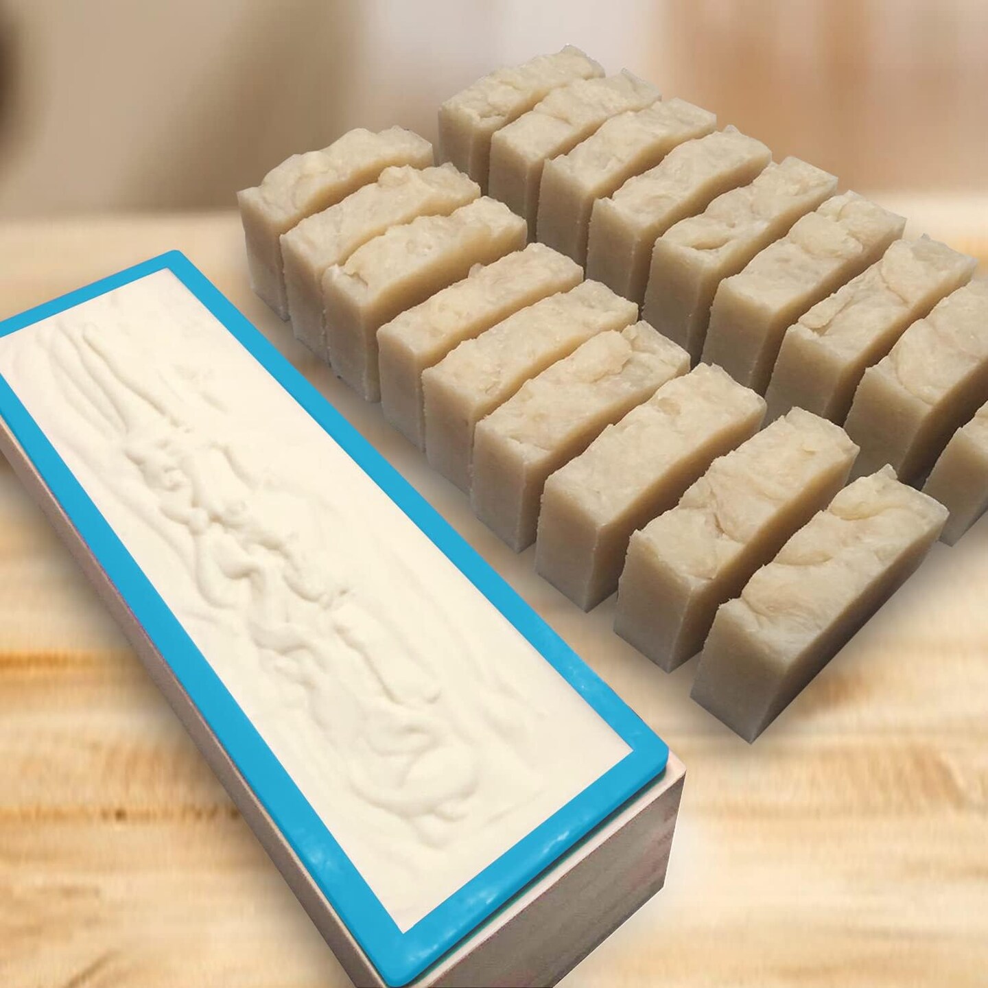 Soap Mold Loaf Box, 42 oz Soap Box for Soap Making with Wooden Boxes, Set of 4, Soap Bar Box Can Be Used for Homemade Soap Produce, Soap Making, Ideal Size and Large Capacity,