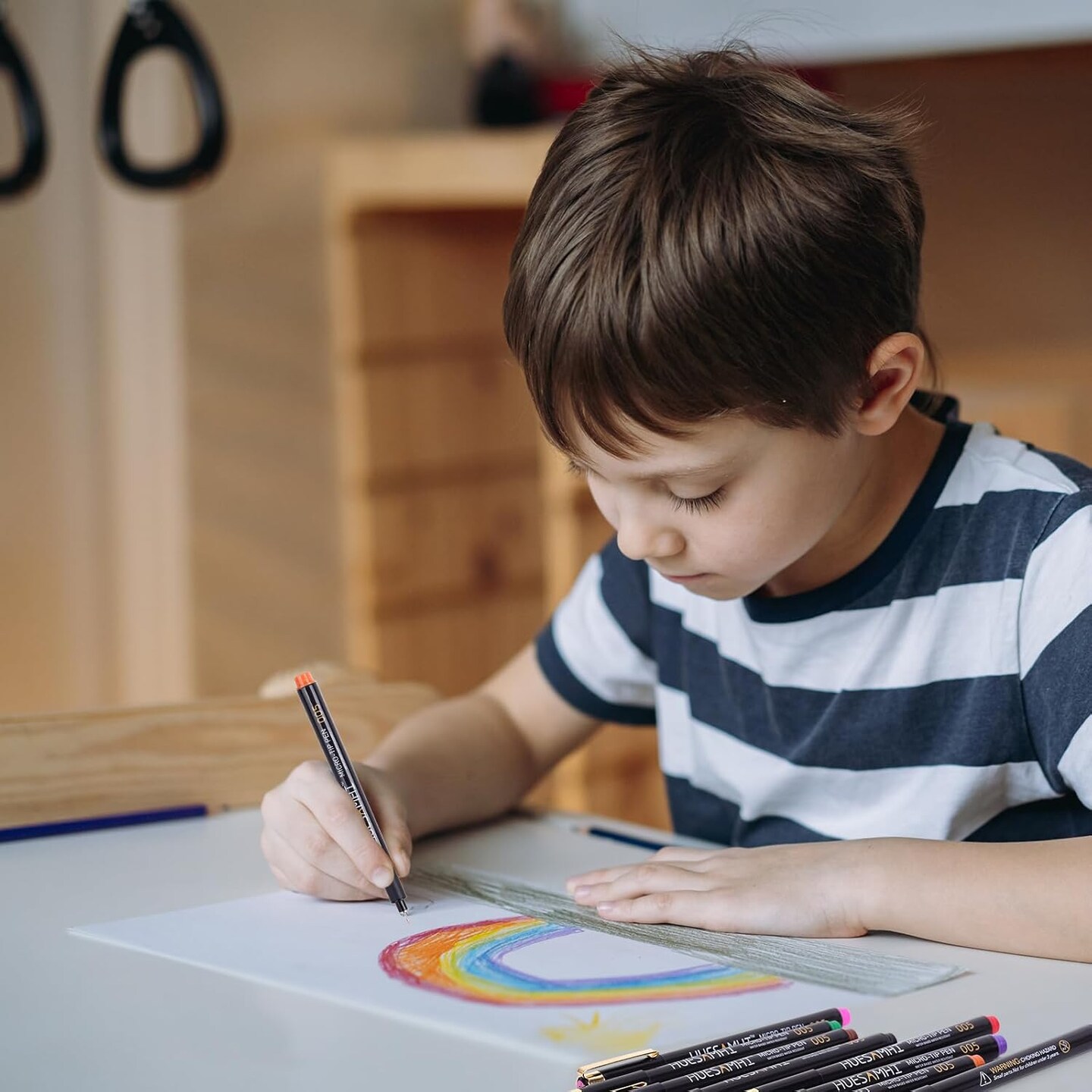 8 Colors Waterproof Ink,FineLiner Pens for Art Illustration,Sketching, Anime, Bullet journal,and Technical Drawing