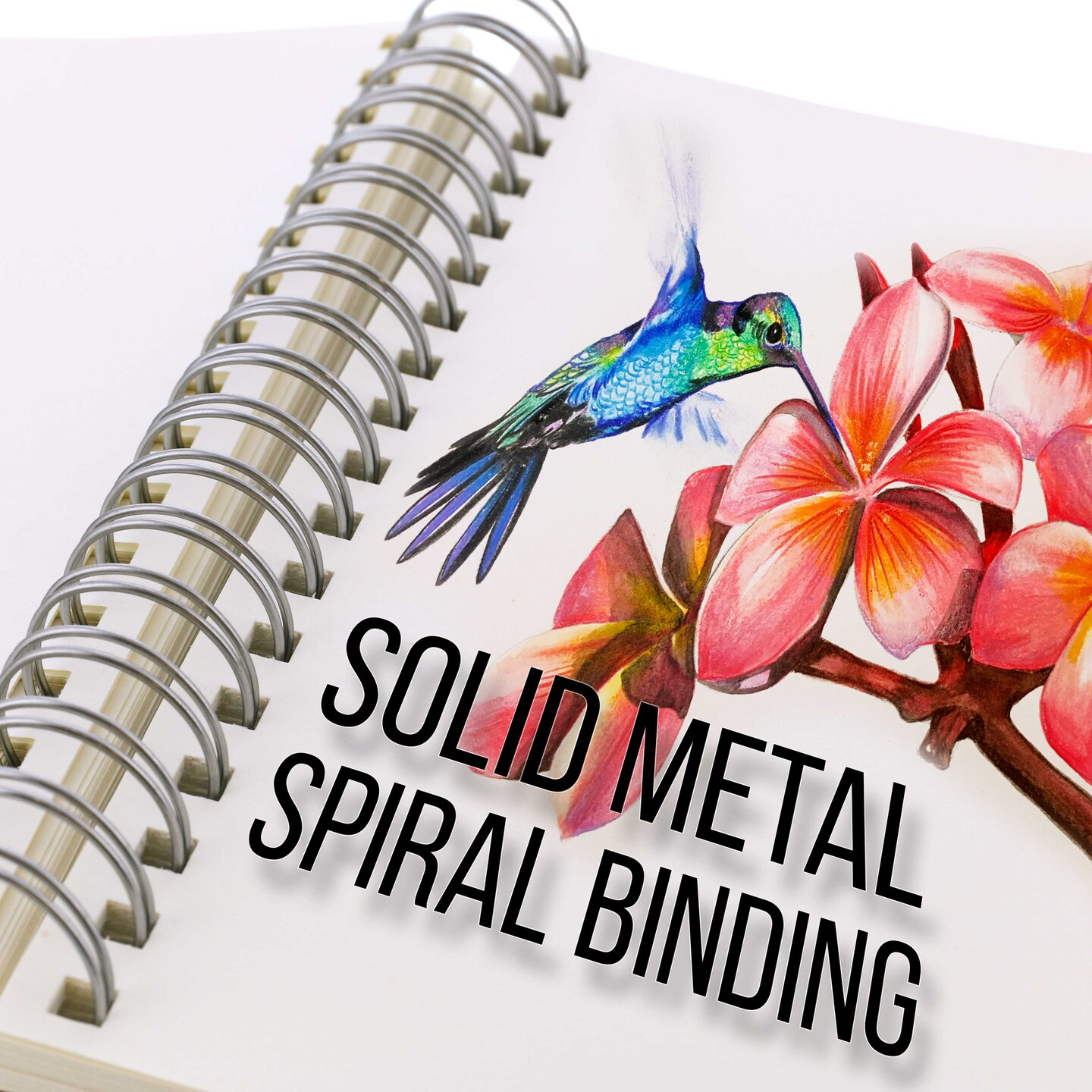 9&#x22;x12&#x22; Top Spiral Bound Sketch Book, 2 Pack, 100 Sheets Each, 60lb (100gsm), Acid-Free, Artist Sketchbook, Drawing Pad for Adults &#x26; Students
