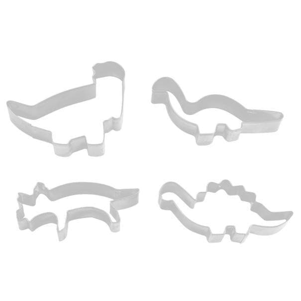 4 PC Dinosaur Cookie Cutters Set