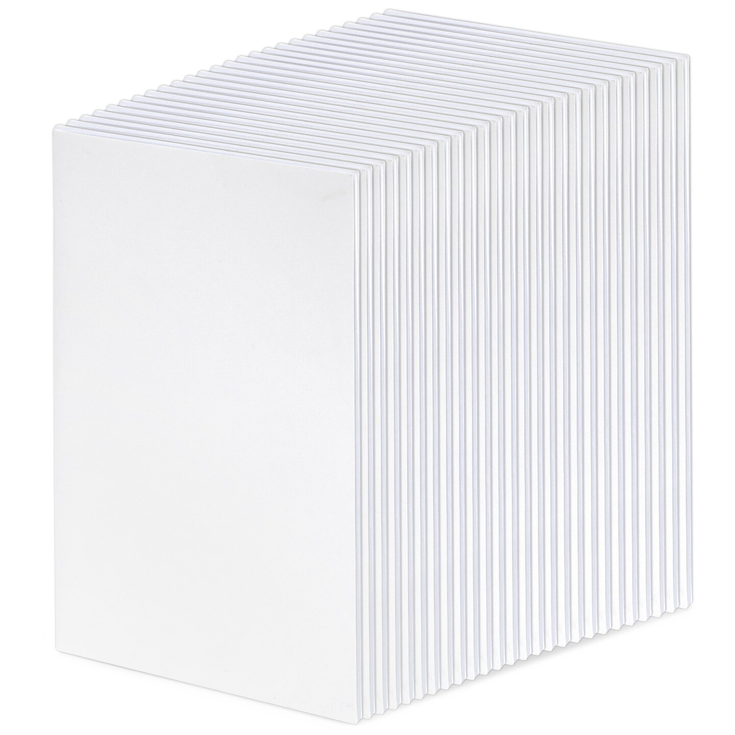 24 Pack Blank Books for Kids To Write Stories - A5 White Notebooks Bulk - Unlined Travel Journals Scrapbooks for Students Sketching (5.5x8.5 in)