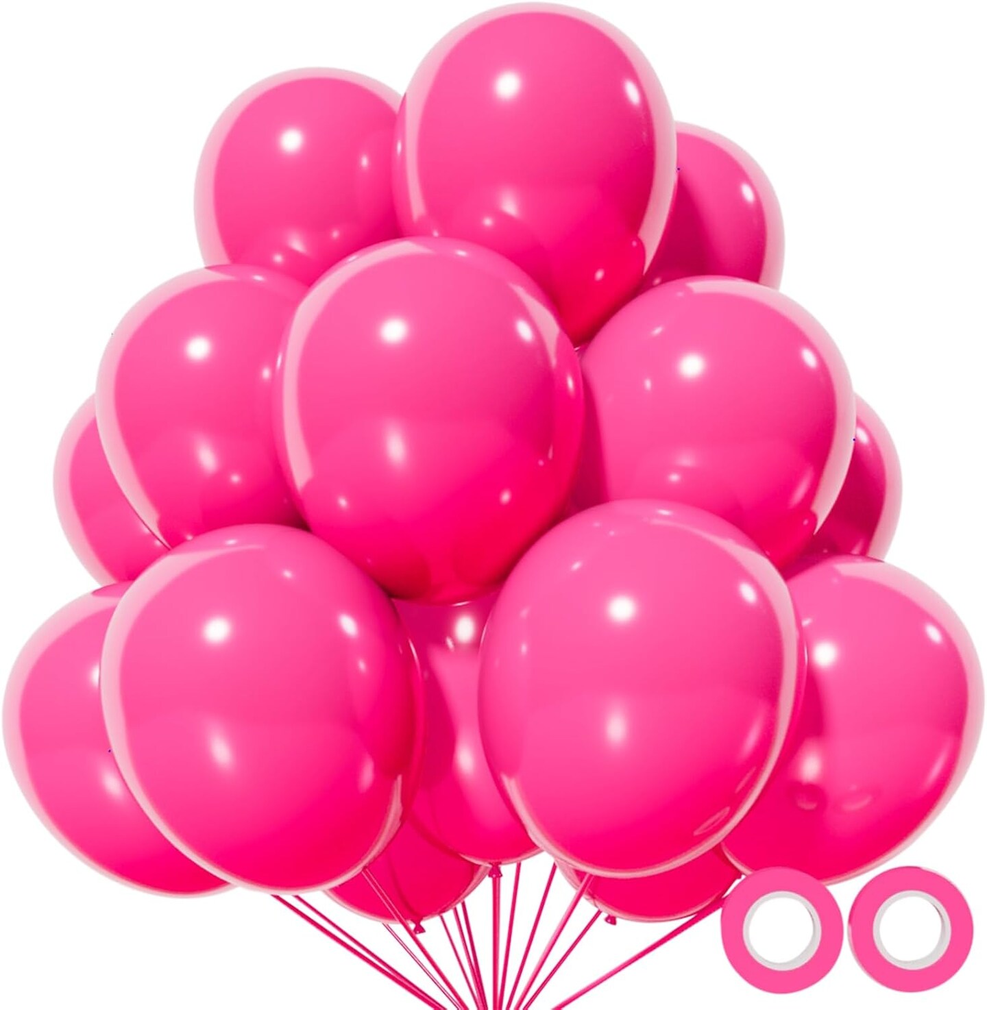 Hot Pink Balloon 12 inch, Hot Pink Latex Balloons