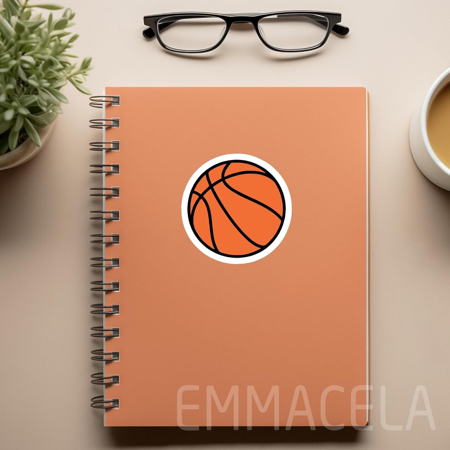 (3Pcs)Basketball Sticker Basketball Decals, Sport Sticker,Gift for Basketball Players, Basketball Fan,Basketball Team&#x2013; Waterproof Vinyl Decal for Books Laptop Phones Tumblers Water Bottles