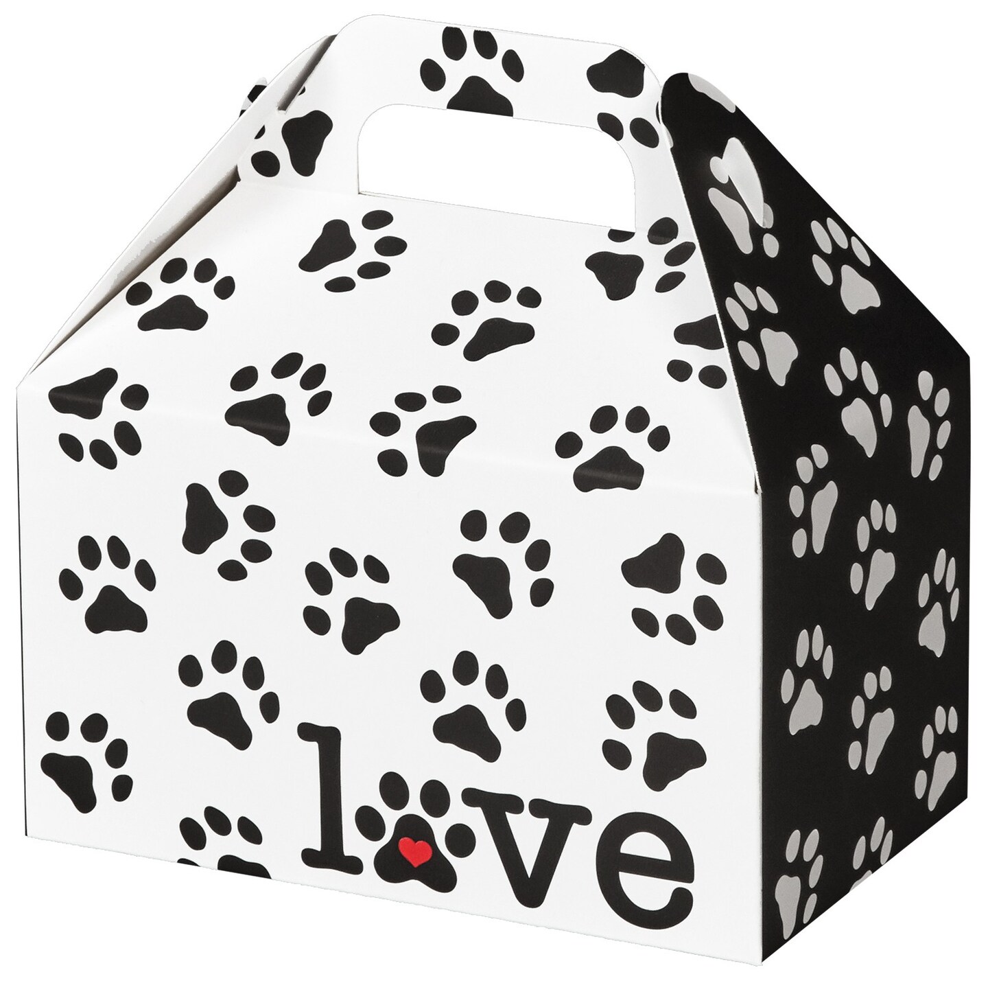 Pack/6: Puppy Love Party Favor Gable Box - 6 x 3-3/4 x 3-1/2&#x22;